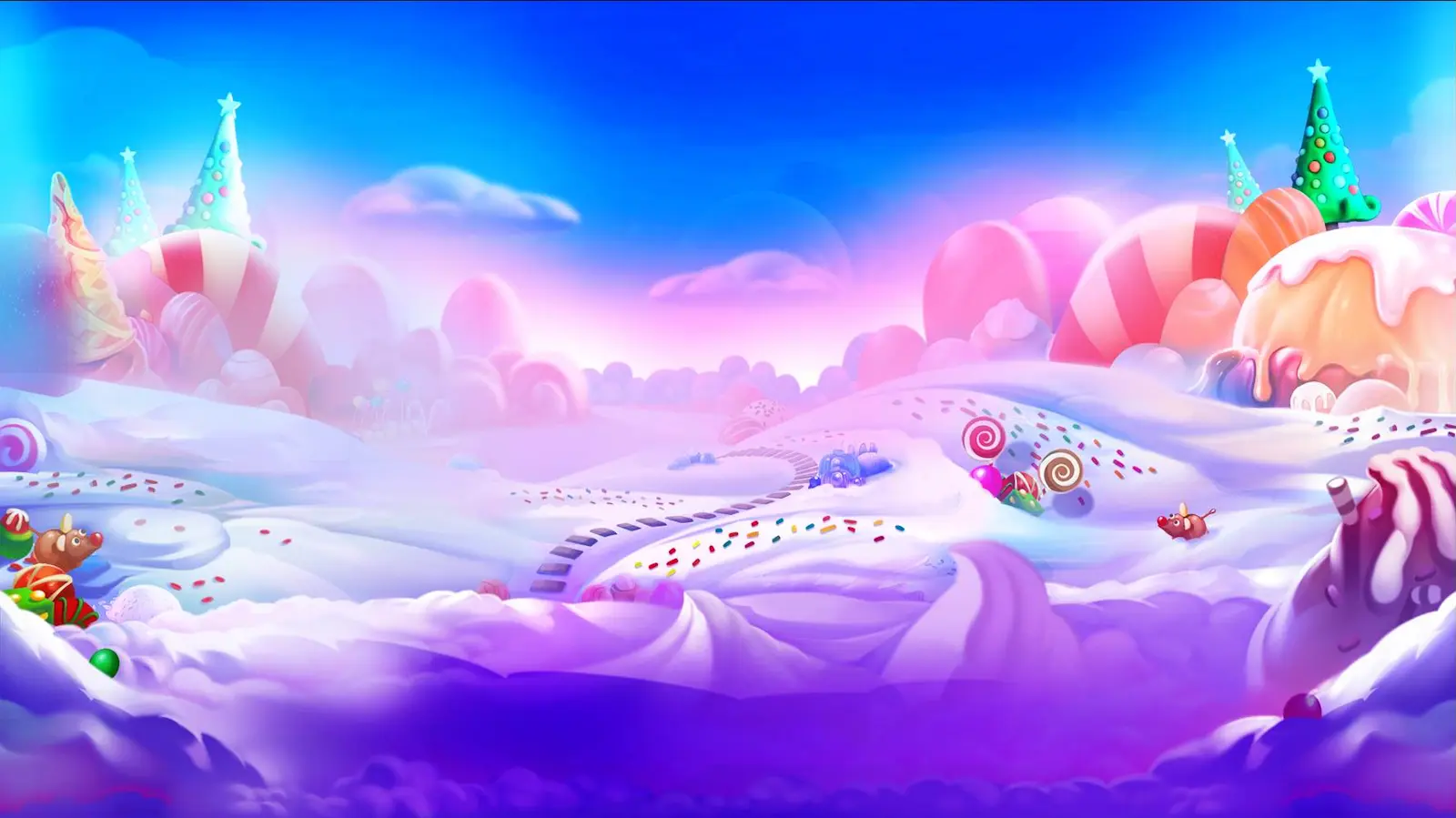 Sweet Bonanza Xmas background